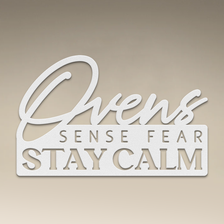 Ovens Sense Fear Metal Wall Art