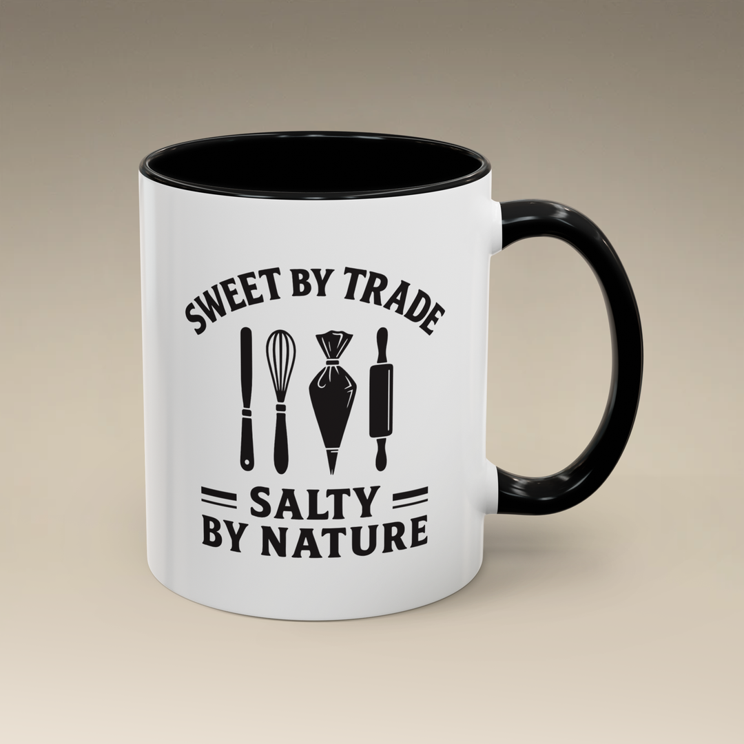 Sweet by Trade Salty by Nature Color Accent Mug