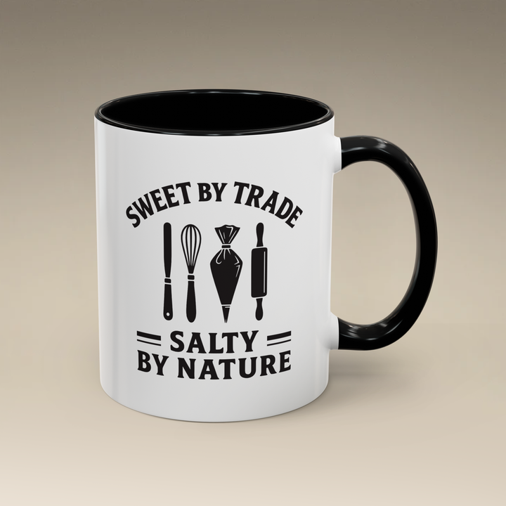 Sweet by Trade Salty by Nature Color Accent Mug