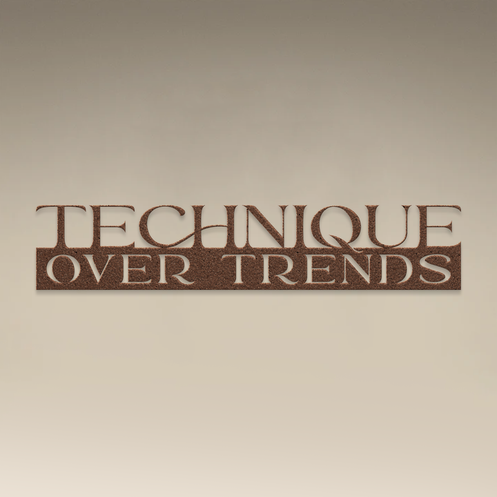 Technique Over Trends Metal Wall Art