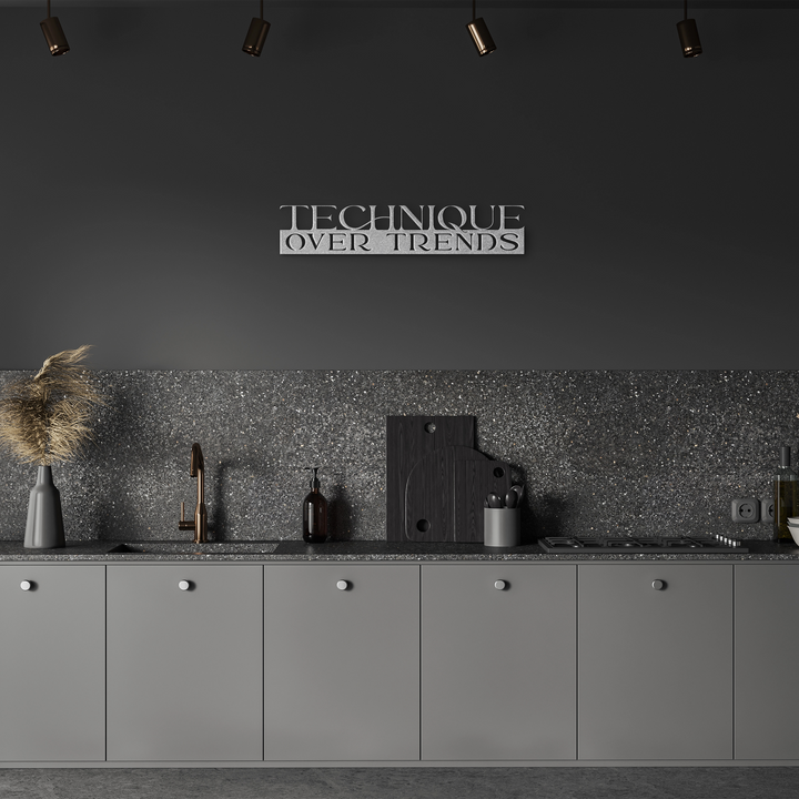 Technique Over Trends Metal Wall Art