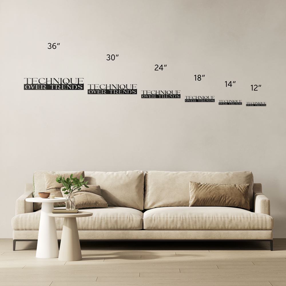 Technique_Over_Trends_Metal_Wall_Art_Size_Options_Mockup.png