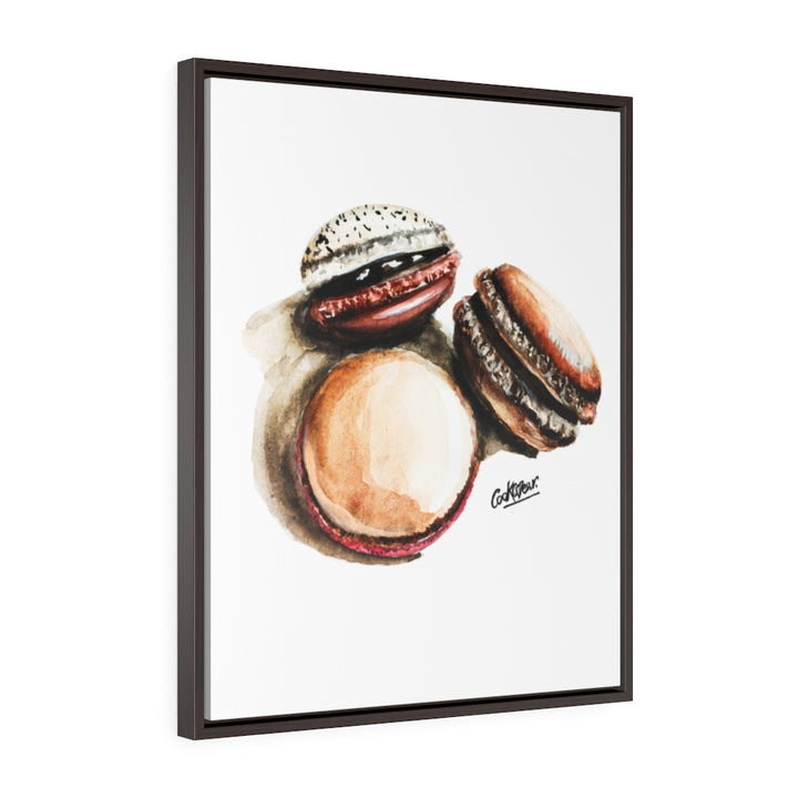 Macarons Large Framed Canvas