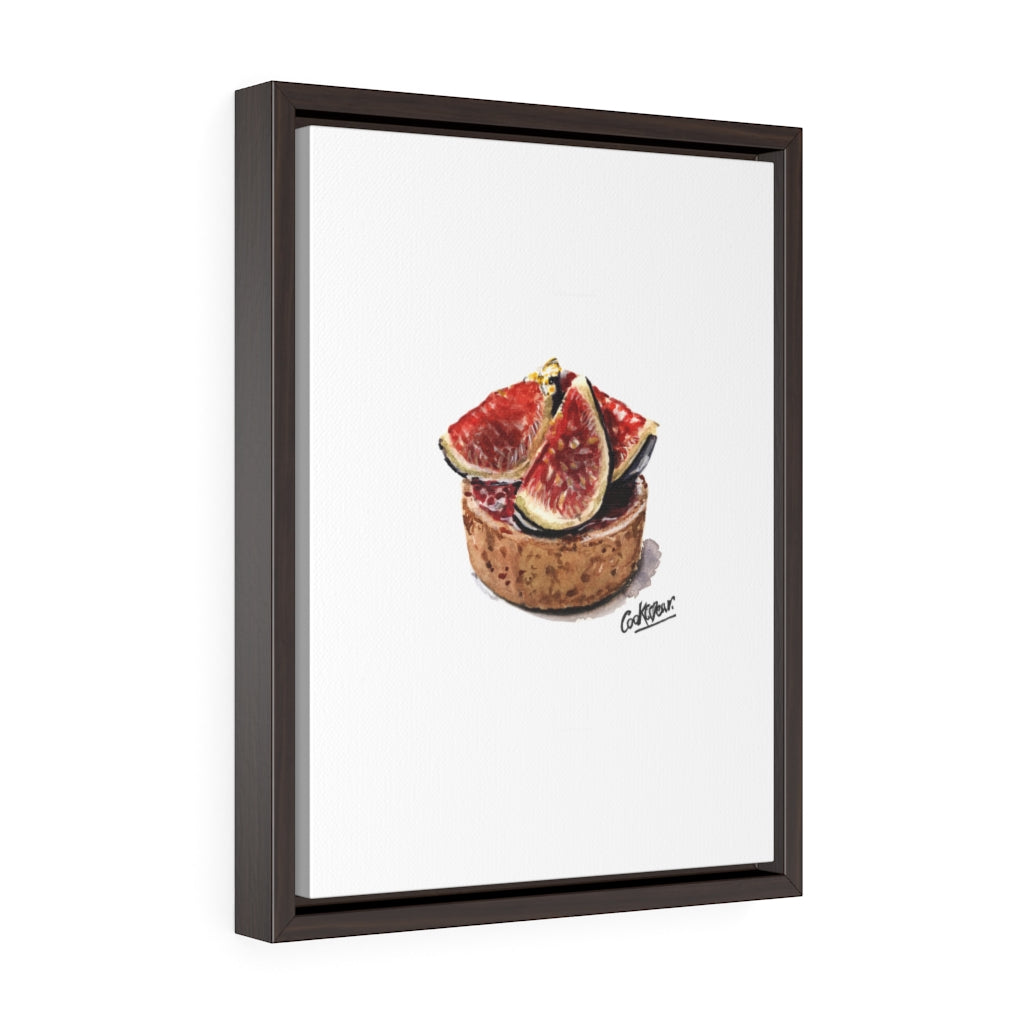 Tarte Figues Small Framed Canvas