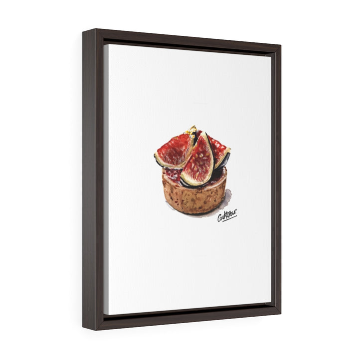Tarte Figues Small Framed Canvas