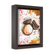 Macarons Watercolor Small Framed Canvas