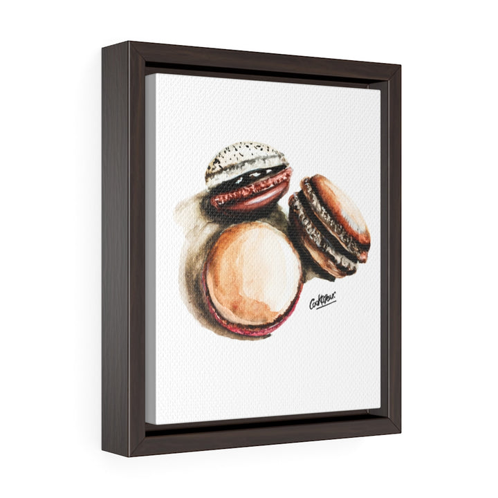 Macarons Small Framed Canvas