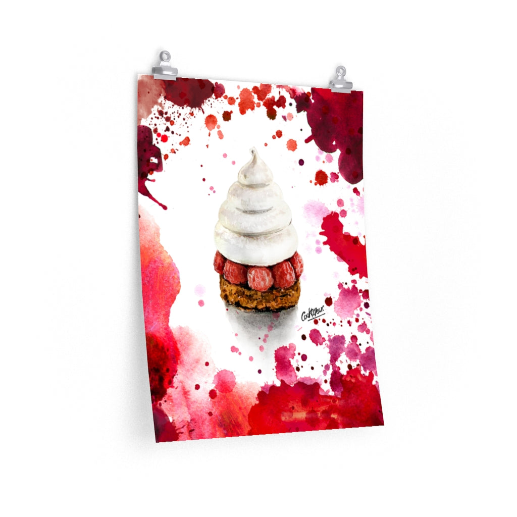 Pavlov Framboise Watercolor Poster