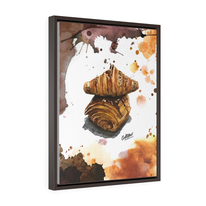 Viennoiseries Watercolor Large Framed Canvas