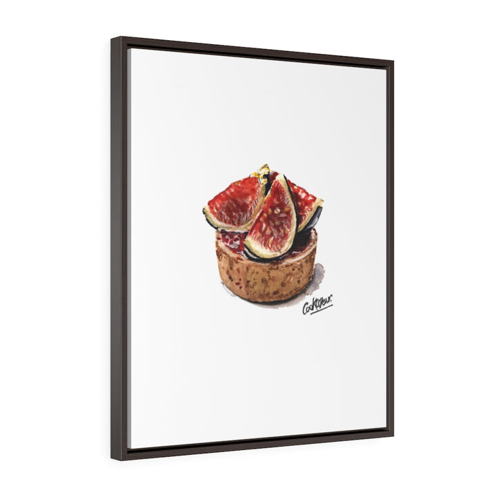 Tarte Figues Small Framed Canvas