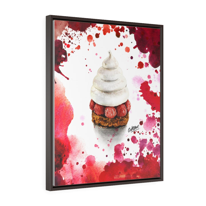 Pavlov Framboise Watercolor Small Framed Canvas