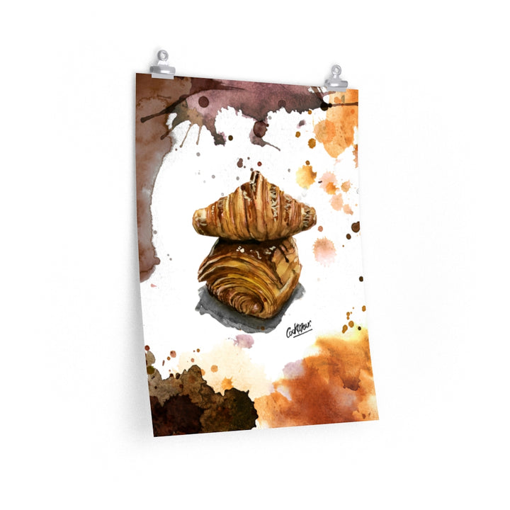 Viennoiseries Watercolor Poster
