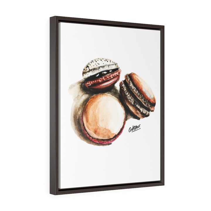 Macarons Large Framed Canvas