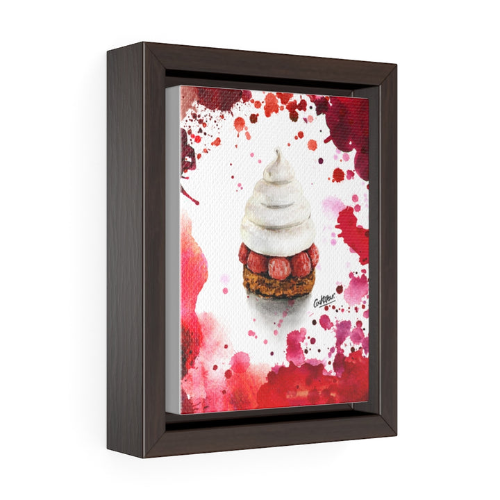 Pavlov Framboise Watercolor Small Framed Canvas