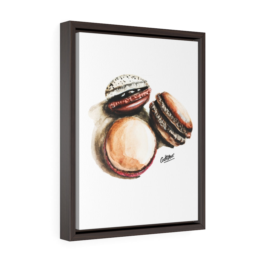 Macarons Small Framed Canvas
