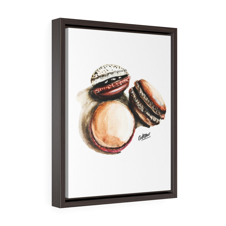 Macarons Small Framed Canvas