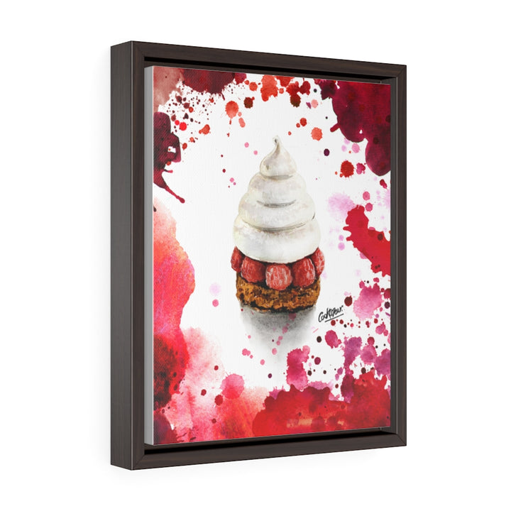 Pavlov Framboise Watercolor Small Framed Canvas