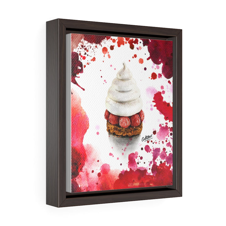 Pavlov Framboise Watercolor Small Framed Canvas