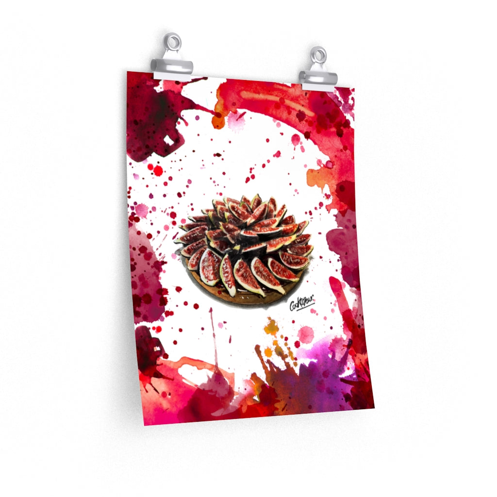 Tarte Aux Figues Watercolor Poster
