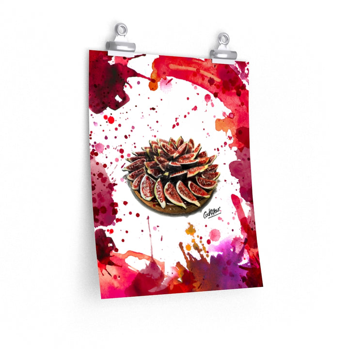 Tarte Aux Figues Watercolor Poster