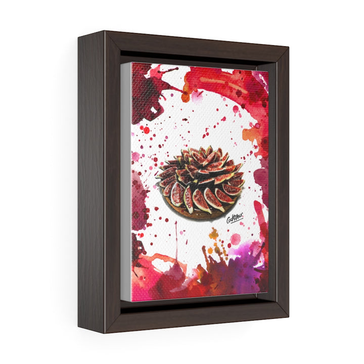 Tarte Aux Figues Watercolor Small Framed Canvas