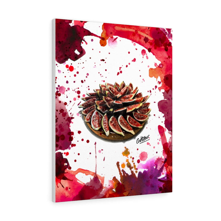 Tarte Aux Figues Watercolor Canvas