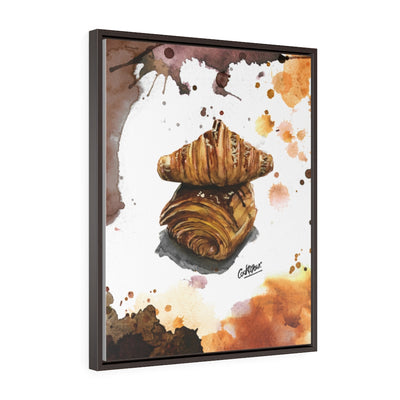 Viennoiseries Watercolor Large Framed Canvas