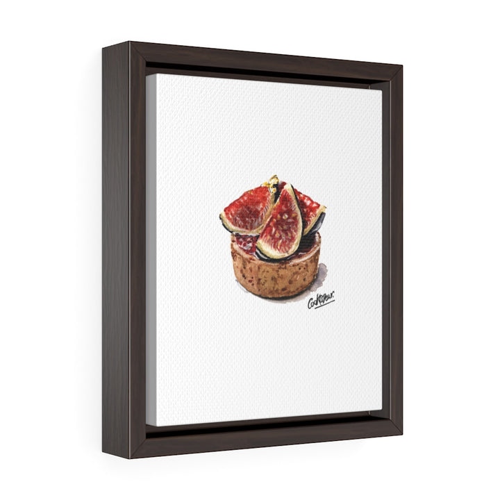 Tarte Figues Small Framed Canvas