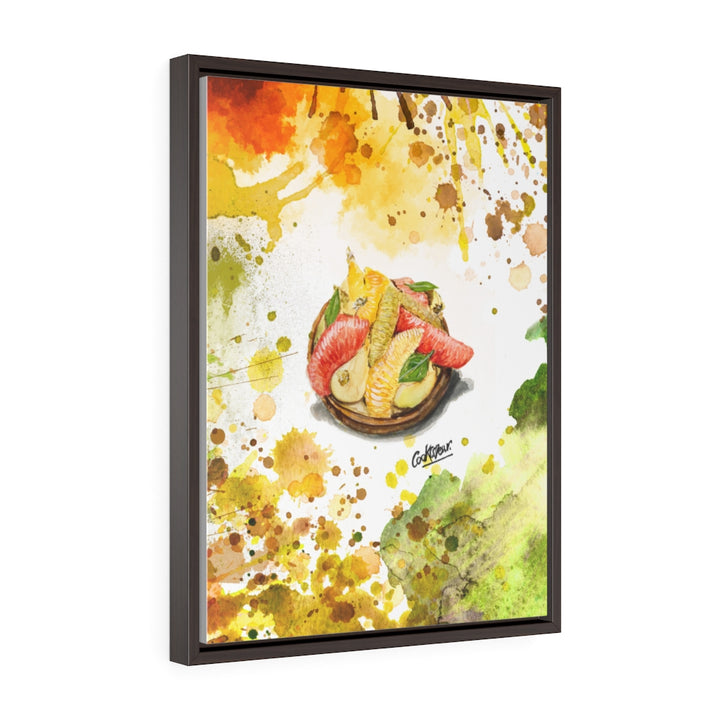 Tarte Agrume Watercolor Large Framed Canvas