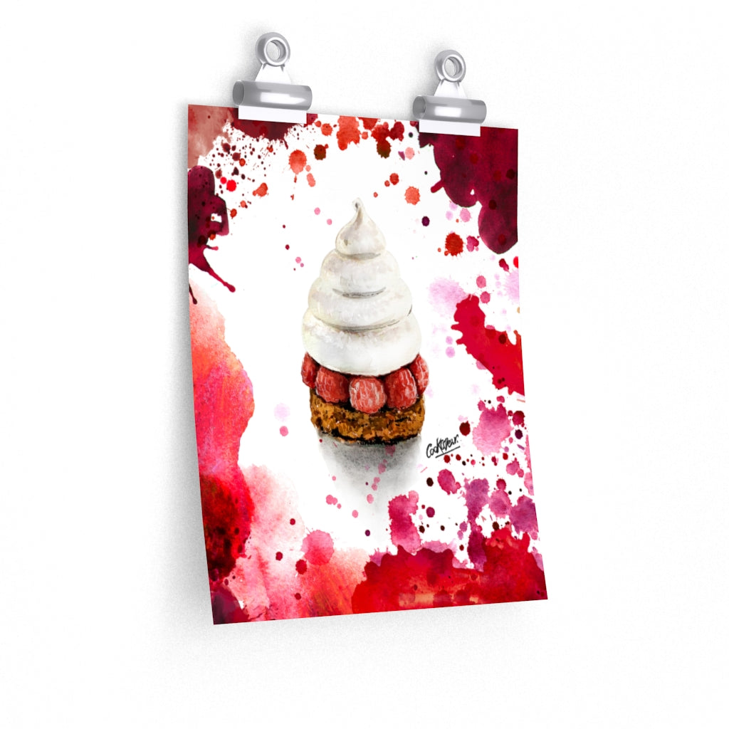 Pavlov Framboise Watercolor Poster