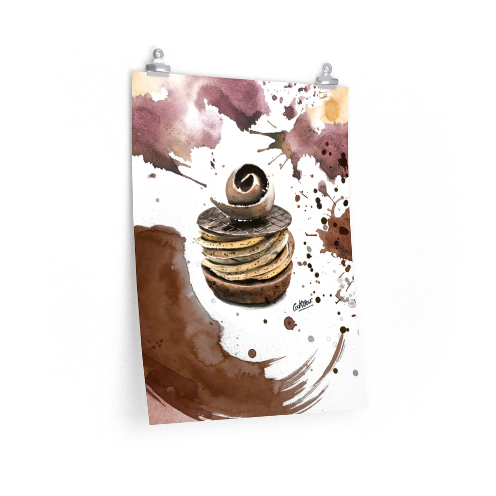 Mille Paris-Brest Watercolor Poster