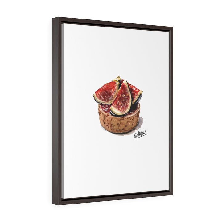 Tarte Figues Small Framed Canvas